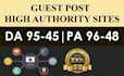 do a high quality guest post on multiple niches