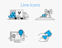 design professional and amazing icon set