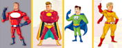 draw awesome superhero mascot character and logo