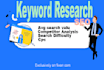 do golden SEO keyword research and competitor analysis