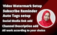 create, setup youtube channel with logo, banner, intro, outro