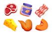 draw 2d game art props, objects, icons