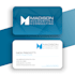 do business card design letterhead email signature with contact icons color logo