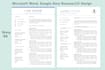 design your teaching resume or cv and cover letter in google docs or ms word