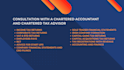 provide accounting and tax consultation