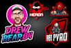 professional and creative gaming mascot logo design