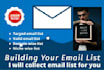 create a niche based email list