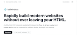 do responsive webpage with tailwind and javascript