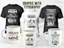 create bulk tshirt designs mug design for your pod business
