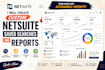 create custom netsuite saved searches and reports