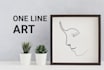 draw minimalism one line drawing with my style