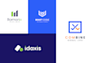 design 2 modern unique and minimalist business logo design