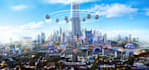 do cyberpunk scifi futuristic city no ai use