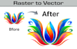 convert your sketch or existing logo to vector