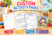design educational worksheets and activities for kids