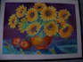 paint flowers in pastel or in oil on canvas