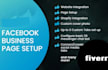 create facebook, instagram,pinterest, business page