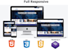 build a responsive website with HTML 5, CSS 3, javascript, bootstrap 4