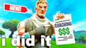 decent fortnite player 1424 win total and a very good coach
