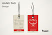 design clothing hang tag, neck tag and clothing labels