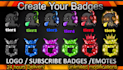 make twitch emotes, twitch badges and twitch sub badges