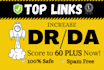 increase domain rating DR domain authority da to 60 plus