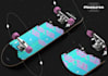 design bold and edgy wheels and skateboard for you