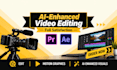 do professional youtube video editing, ai video editing and motion graphics