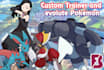 create custom pokemon and trainer for your adventure