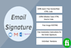 create html email signature with clickable design