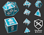 make 3d dice models with custom fonts that can be 3d printed
