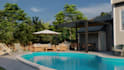 provide architectural animation  for backyard garden landscape