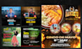do flyers, movie posters, social media graphics and more