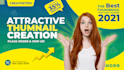 create a catchy custom youtube thumbnail design 1 hour