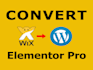 convert wix to wordpress responsive website
