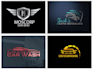 create unique auto dealership detailing and spare parts logo