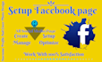 set up customize facebook business page design