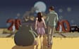 draw unique couple cartoon illustration