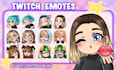 create custom cute anime emotes for your twitch or discord