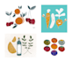 create a food and drink illustration