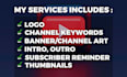 do professional youtube channel creation, branding, and SEO