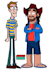 draw a cartoony caricature of you or a friend in any style