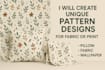create unique seamless pattern designs for fabric or print
