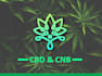 design attractive cannabis, weed, cbd oil logo
