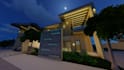 create 3d rendering interior exterior house restaurant