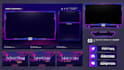 design a professional twitch overlay and streaming package