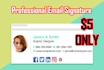 create clickable HTML email signature