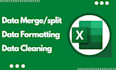 be your excel expert for data entry formatting and cleanup