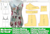 create a digital sewing pattern with size grading using by the autocad