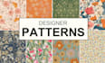 design vector seamless, trendy patterns and textile prints